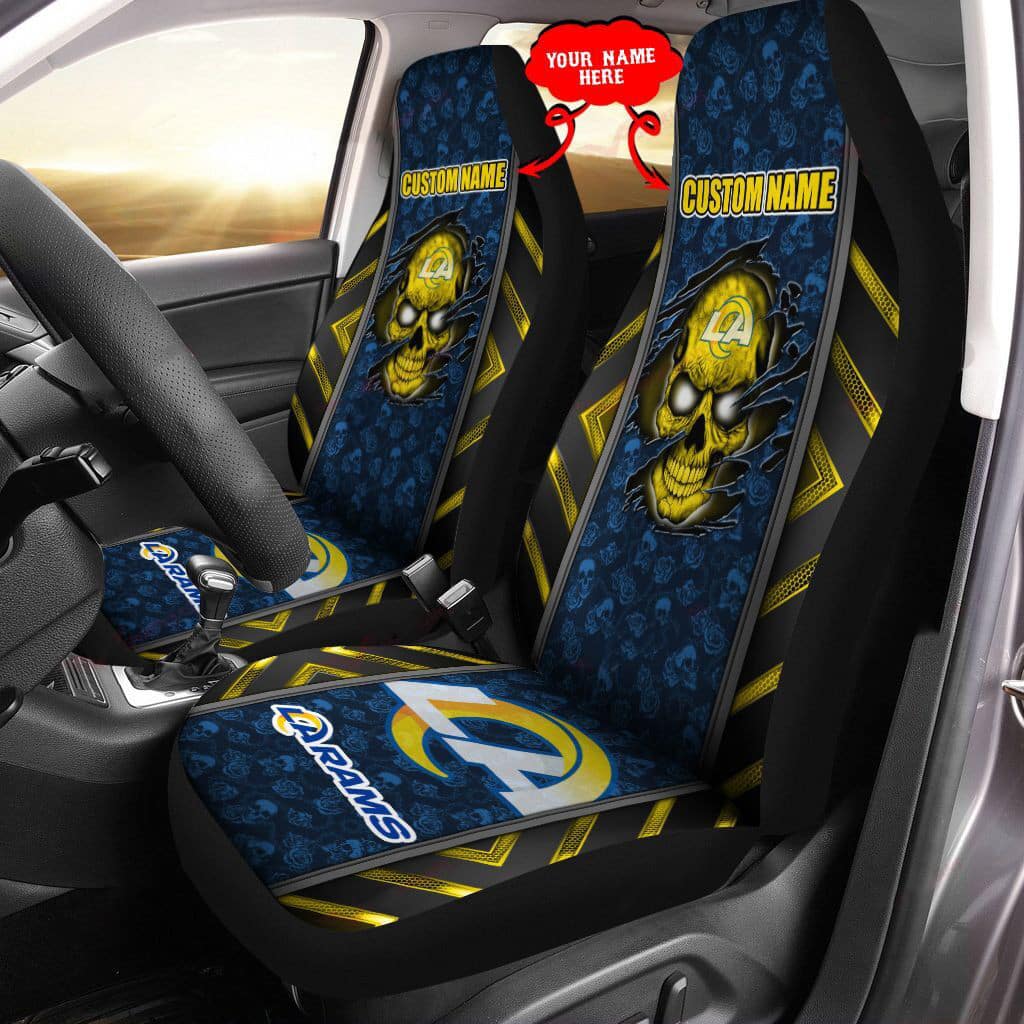 los angeles rams personalized car seat covers bg456 udxv5