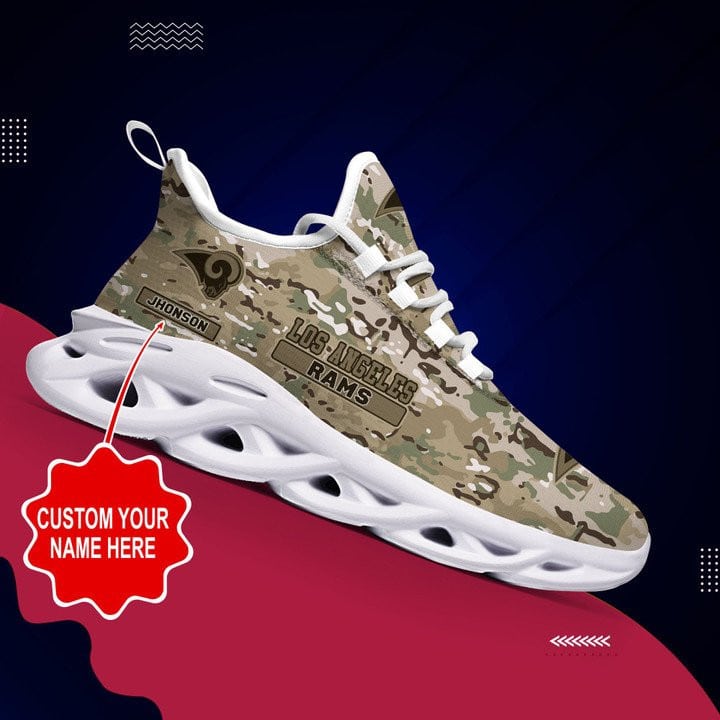 los angeles rams personalized yezy running sneakers 408 h5upk