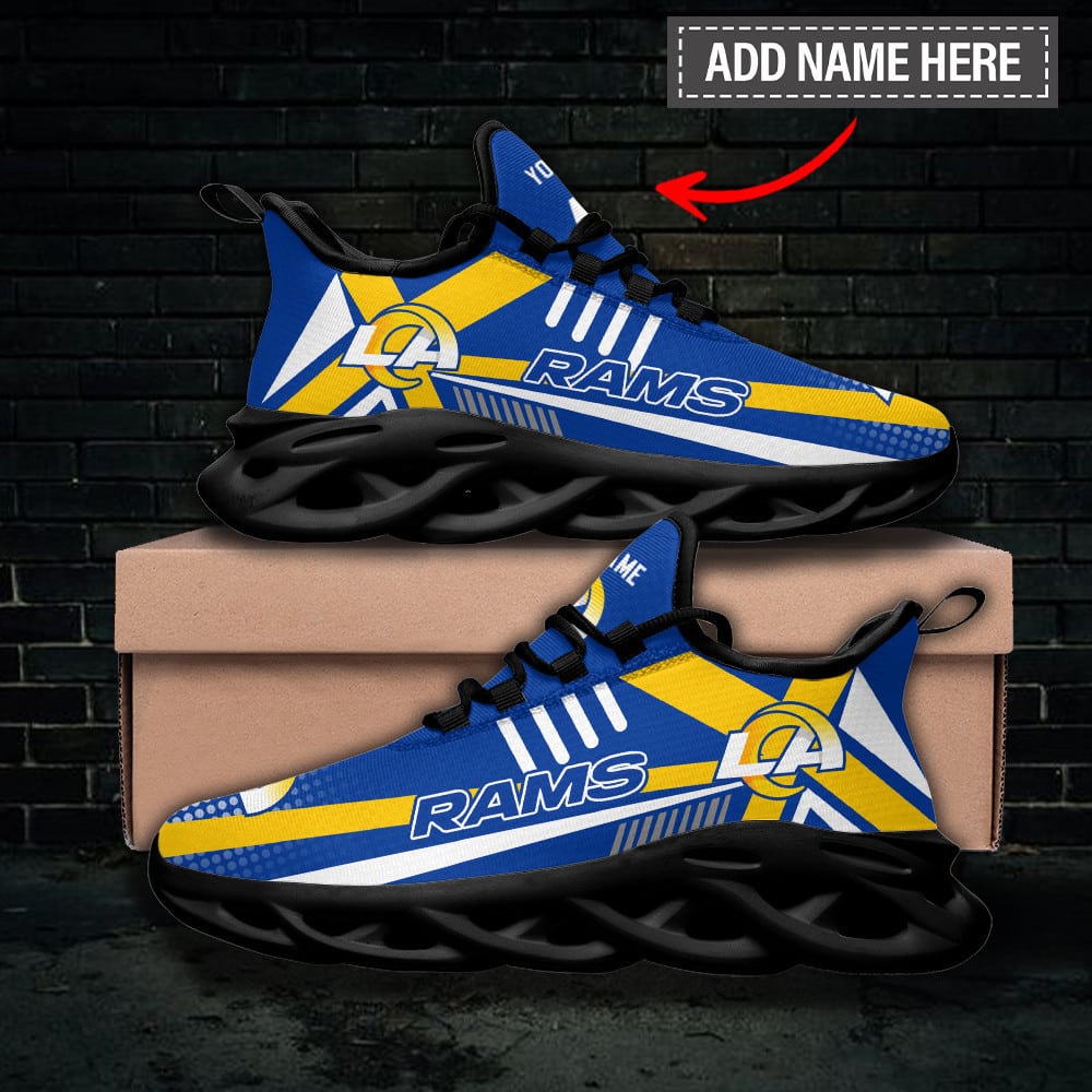 los angeles rams personalized yezy running sneakers bg264 tgia3