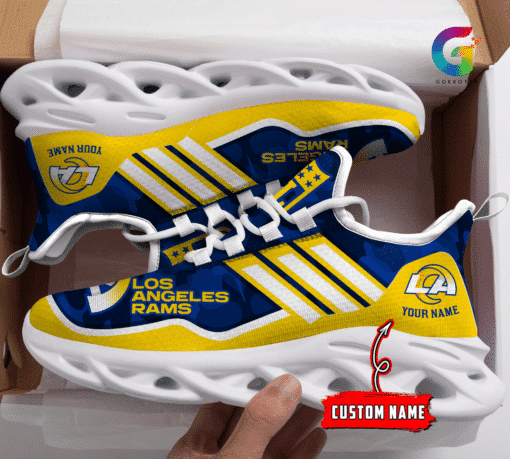 los angeles rams personalized yezy running sneakers bg315 uzwjj