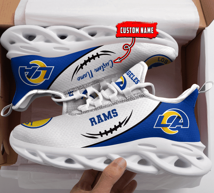 los angeles rams personalized yezy running sneakers bg64 ahyc4