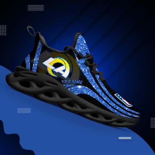 los angeles rams personalized yezy running sneakers bg857 bomgv