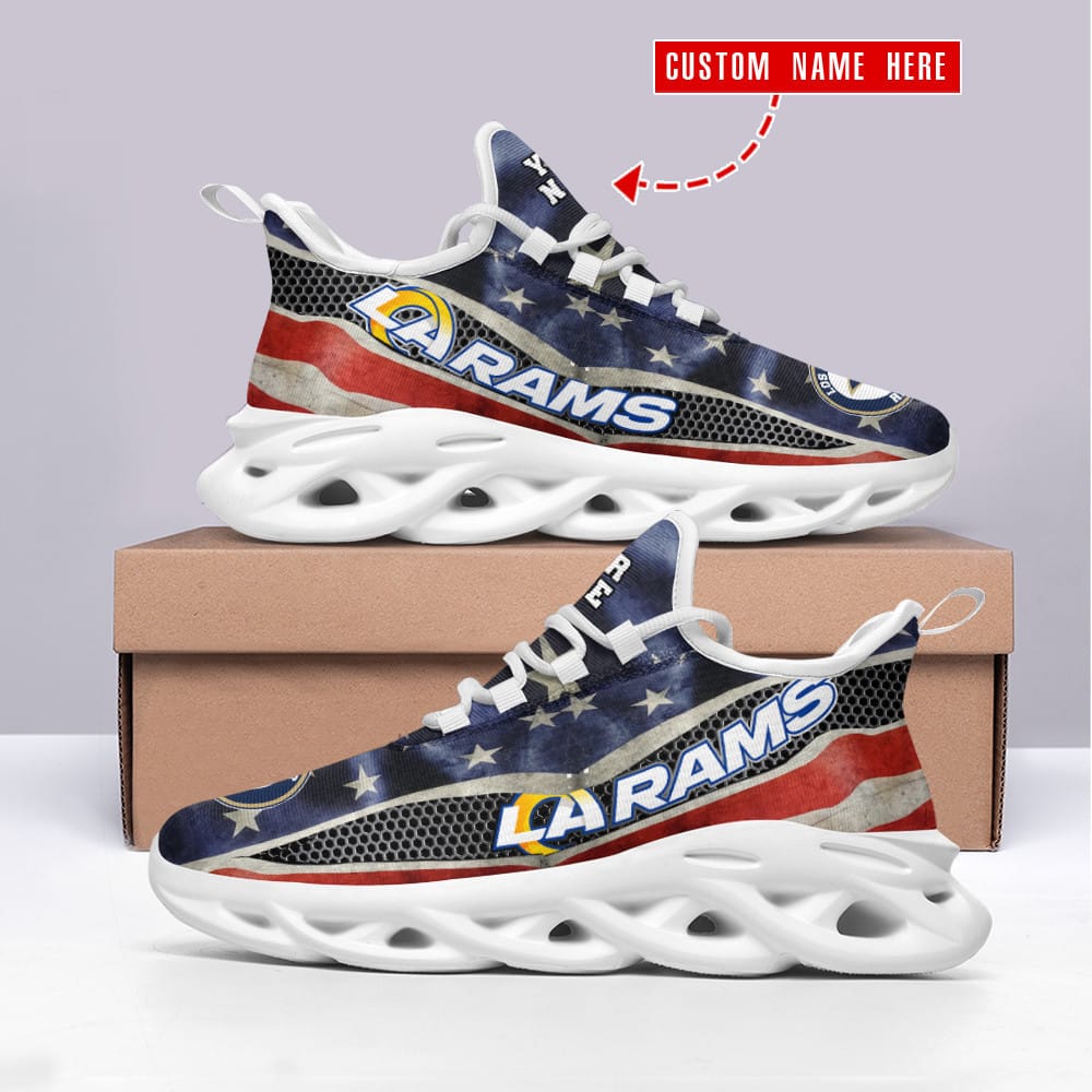 los angeles rams personalized yezy running sneakers spd314 ih65f