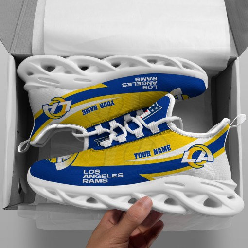 los angeles rams white max soul shoes custom your name sports gift for fan sport gifts ehivm 53410 fdhwr