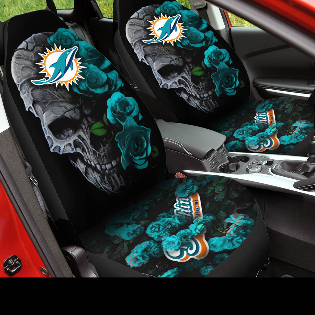 miami dolphins car seat covers bg376 vhi6n