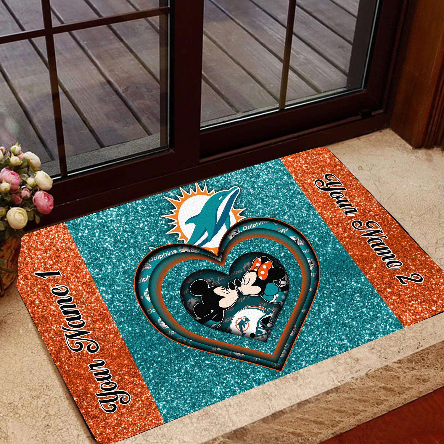 miami dolphins personalized doormat bg236 pyzwm