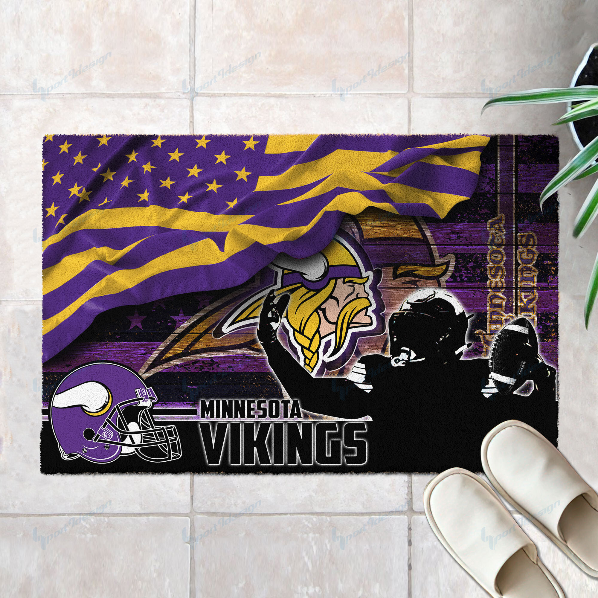 minnesota vikings doormat bg50 xsht4