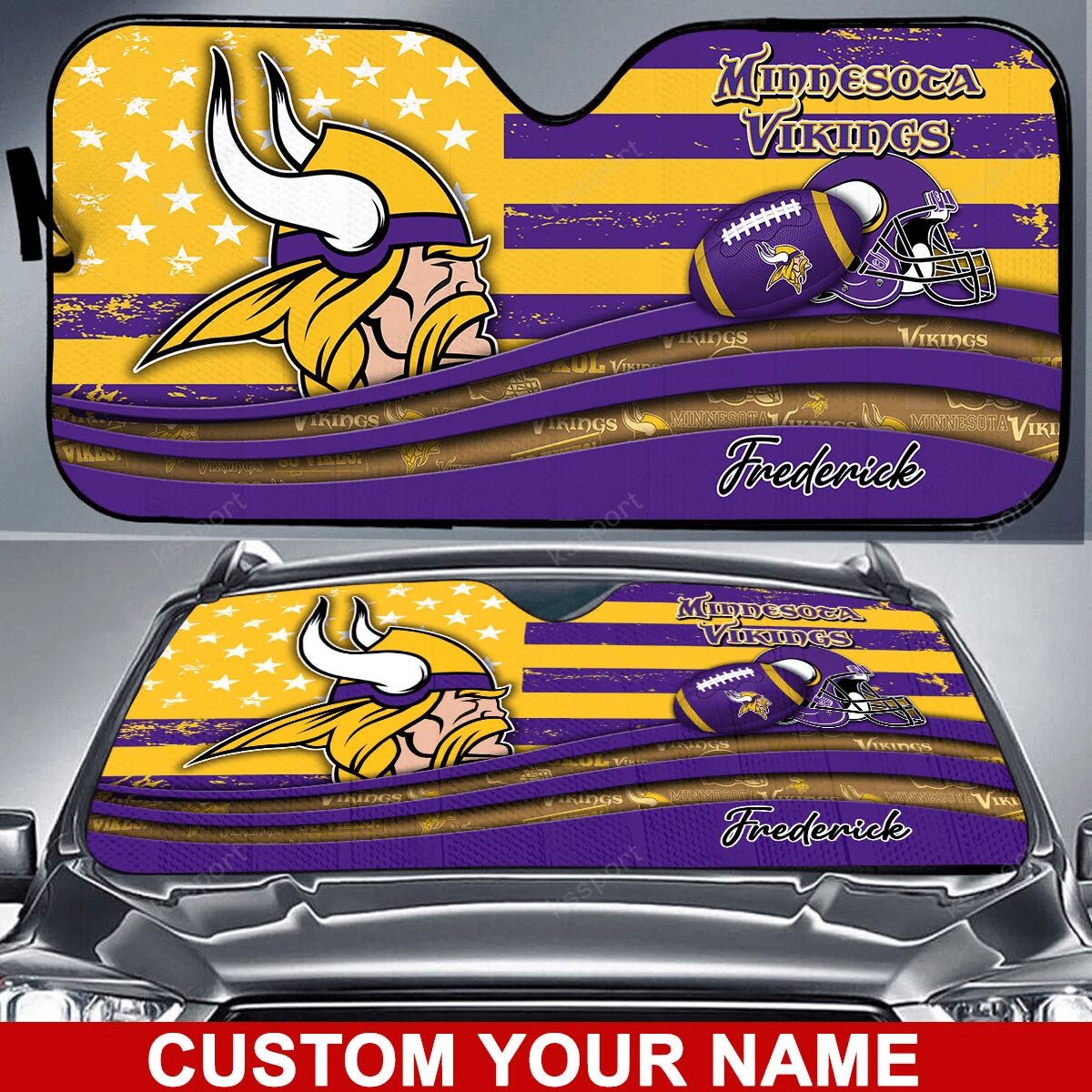 minnesota vikings personalized auto sun shade bg20 u4ywv