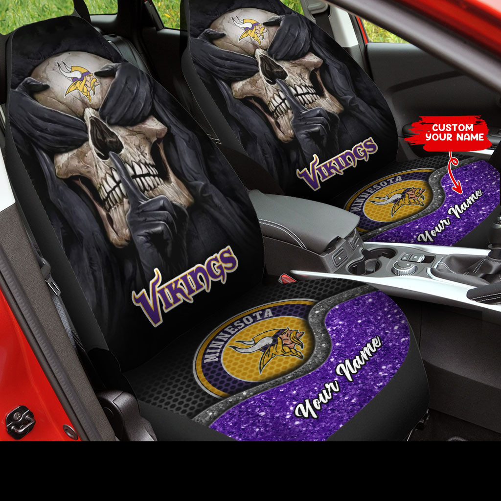 minnesota vikings personalized car seat covers bg313 exiwa