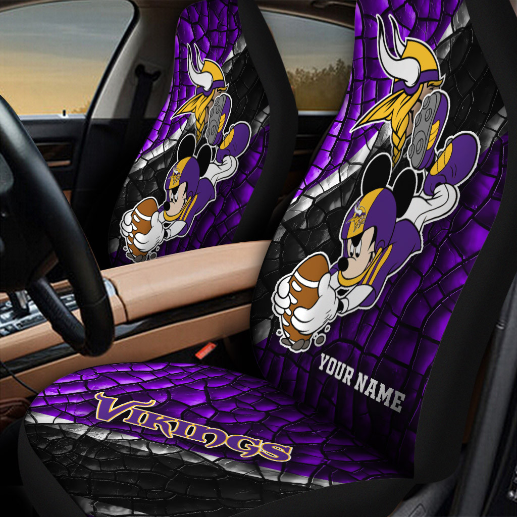 minnesota vikings personalized car seat covers bg436 92ghy