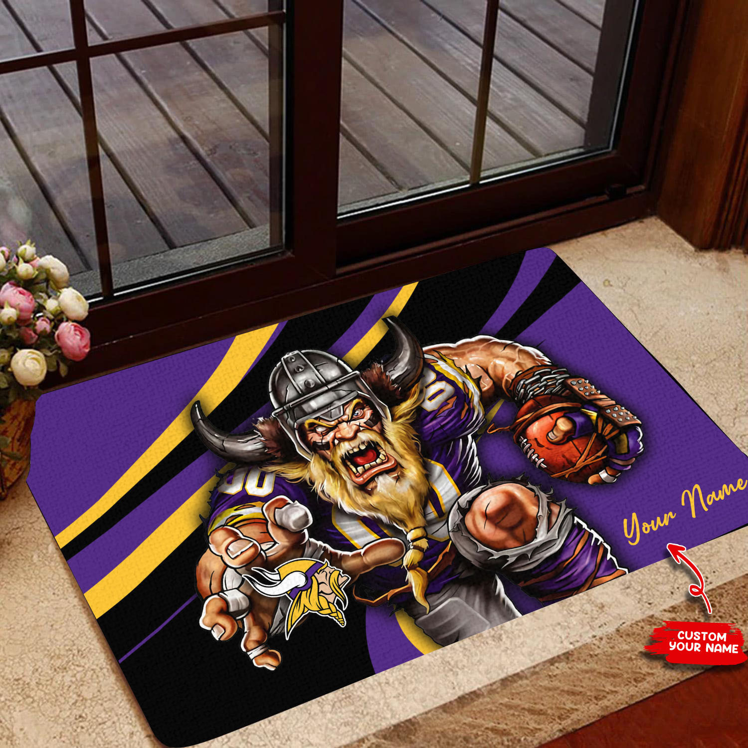 minnesota vikings personalized doormat bg117 yzoum