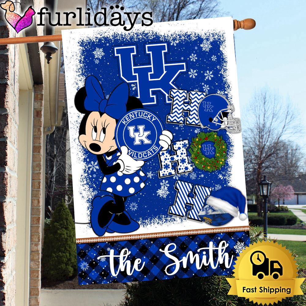 ncaa kentucky wildcats minnie hohoho christmas flag4717