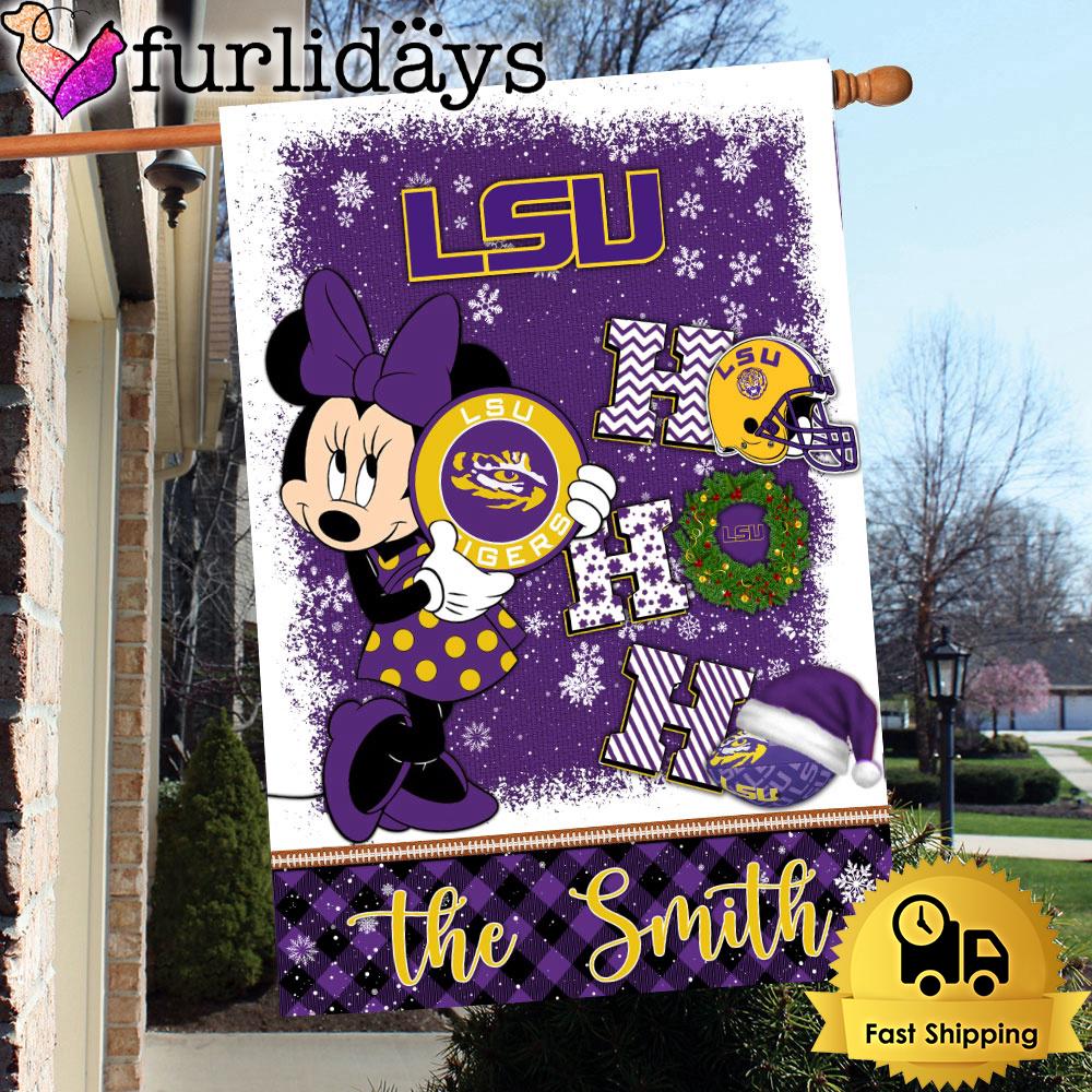 ncaa lsu tigers minnie hohoho christmas flag3210
