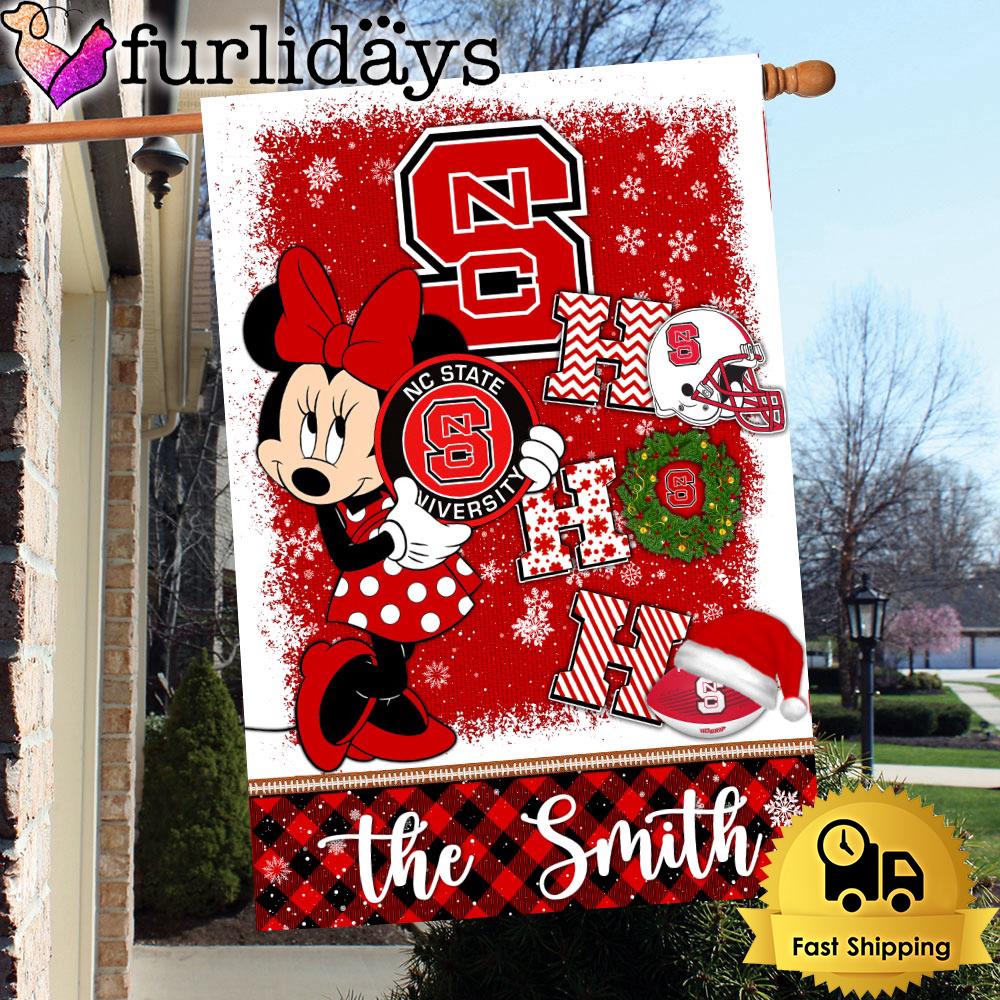 ncaa nc state wolfpack minnie hohoho christmas flag1939