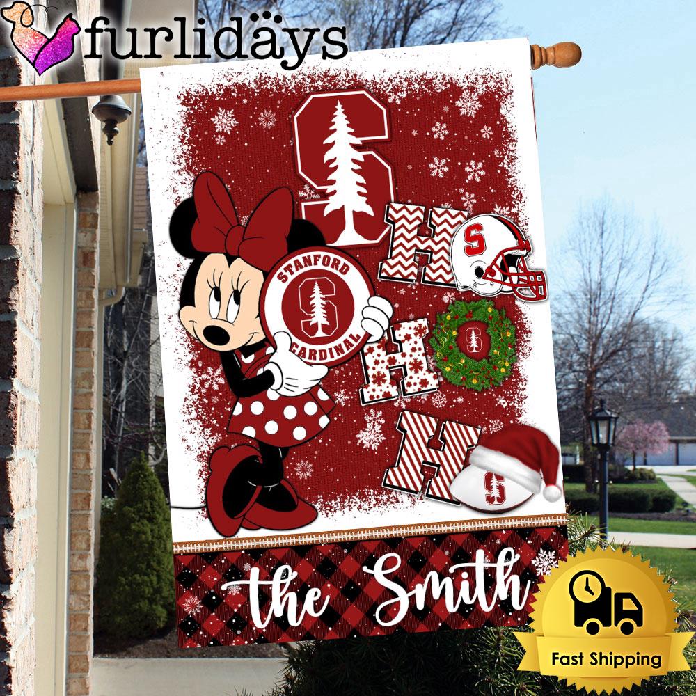 ncaa stanford cardinal minnie hohoho christmas flag8673
