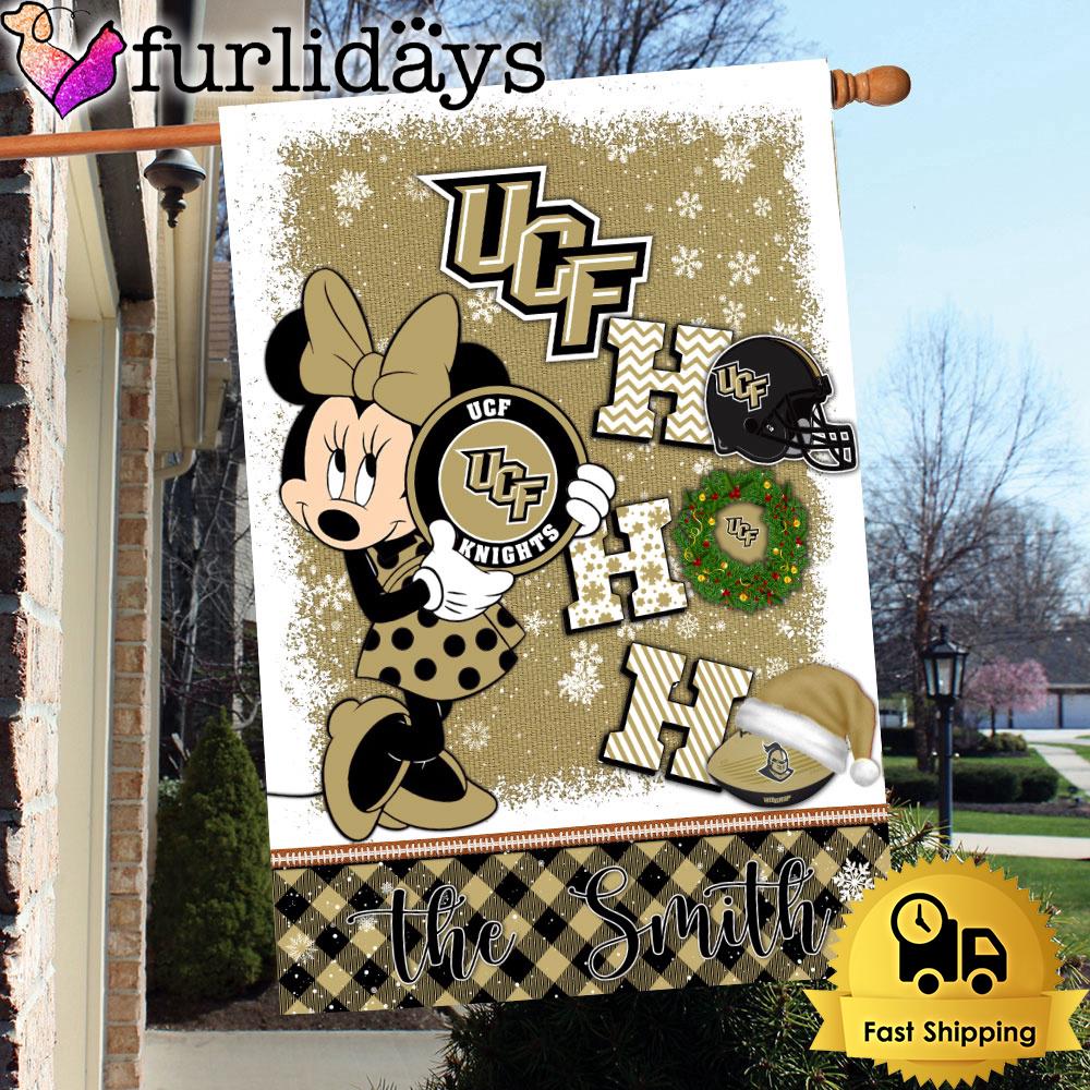 ncaa ucf knights minnie hohoho christmas flag1209