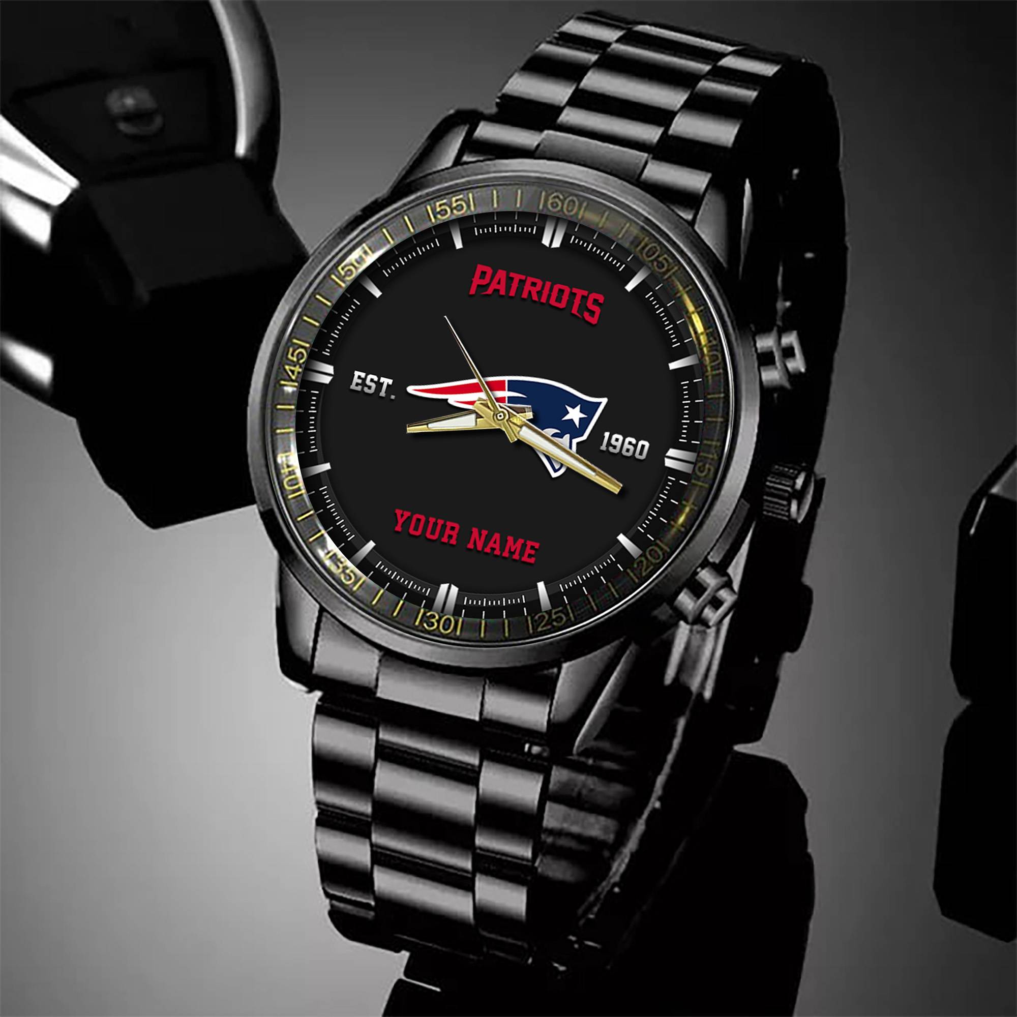 new england patriots black fashion watch custom your name sport black fashion watch football fan gifts black fashion watch custom your name sport black fashion watch football fan gifts ehivm 57648 gwjif