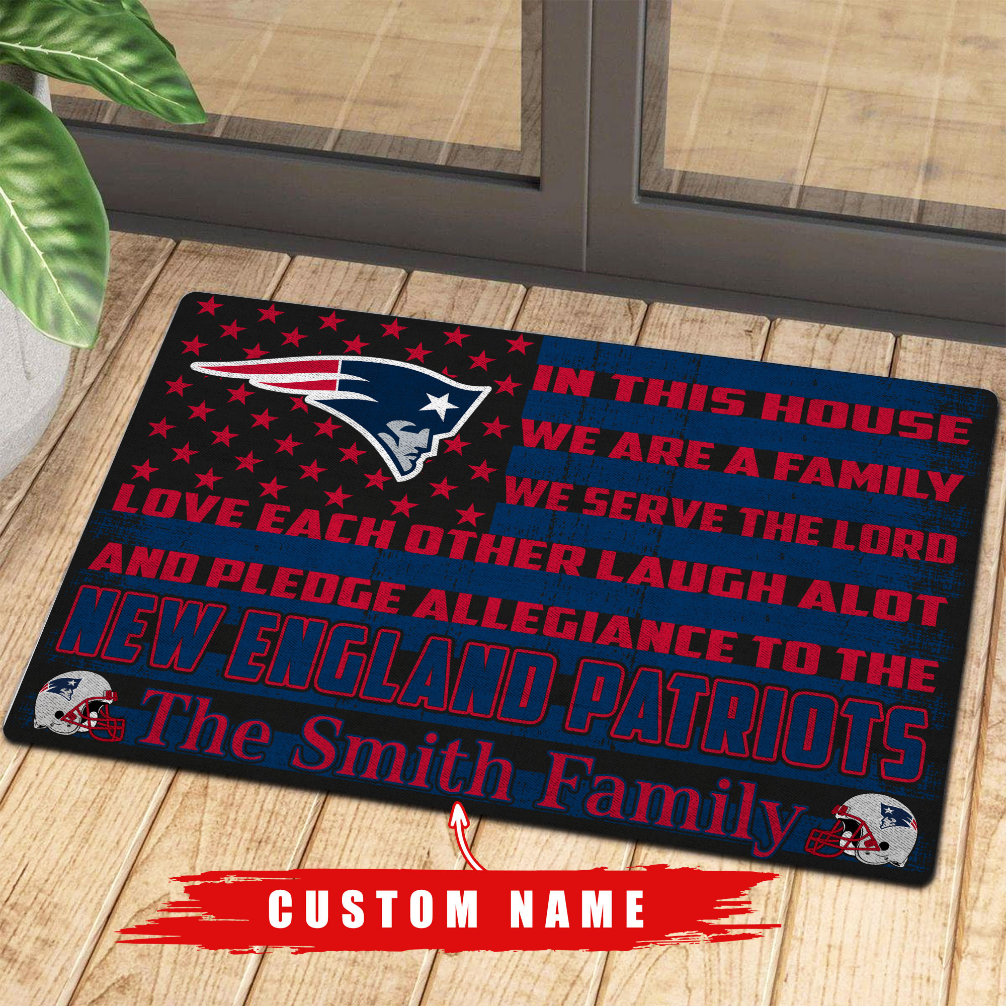 new england patriots personalized doormat bg305 w2sld