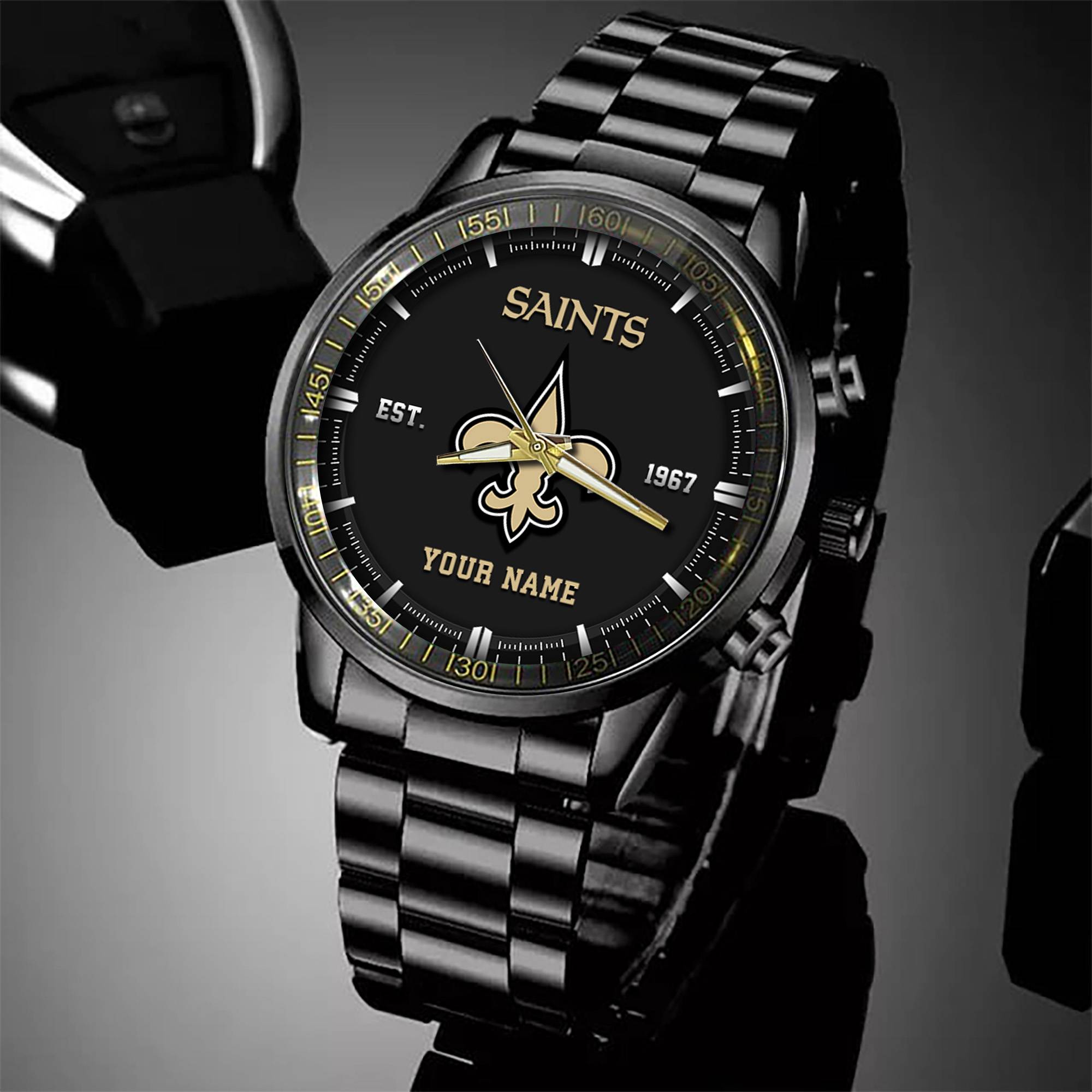 new orleans saints black fashion watch custom your name sport black fashion watch football fan gifts black fashion watch custom your name sport black fashion watch football fan gifts ehivm 57648 lrawl