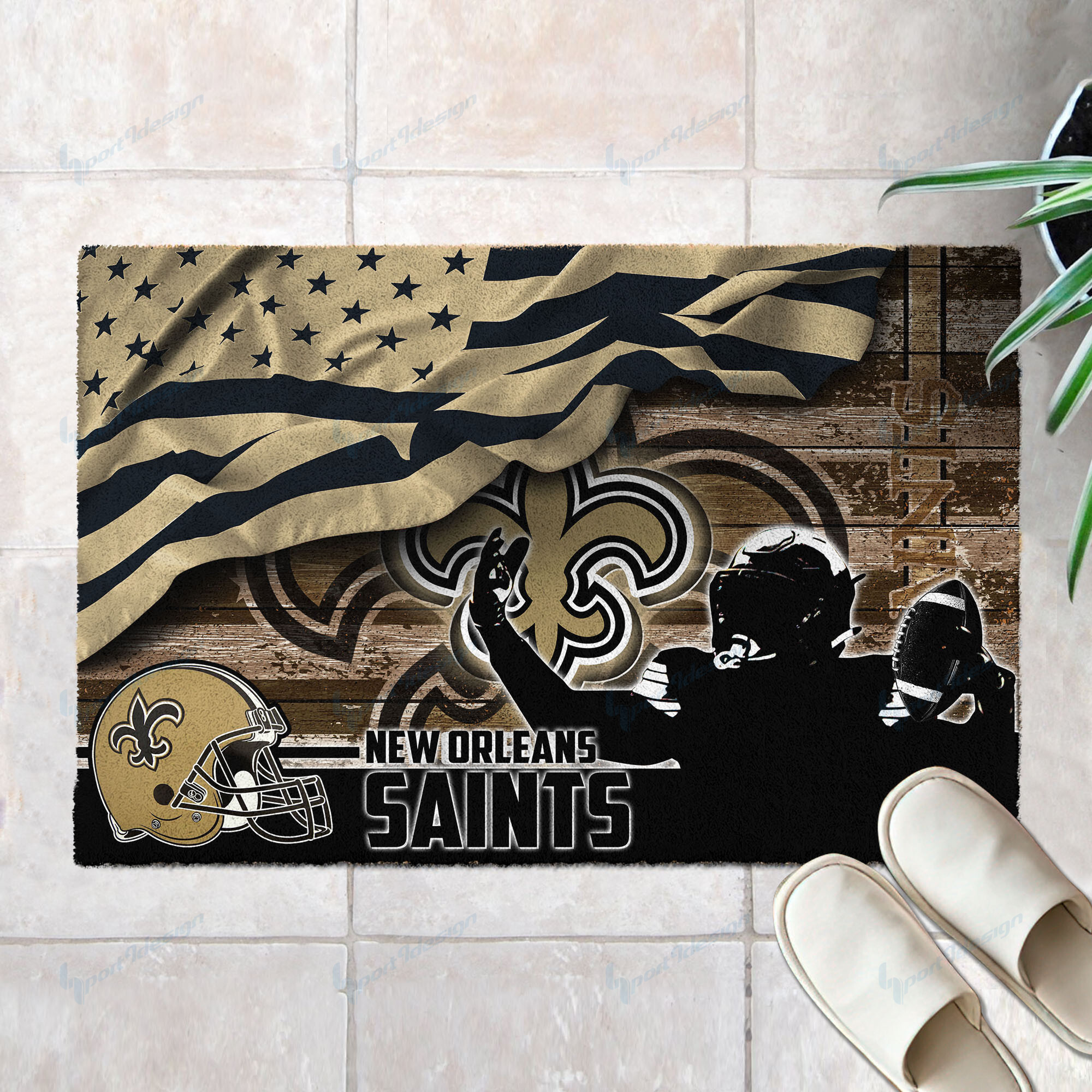 new orleans saints doormat bg51 dkvlm