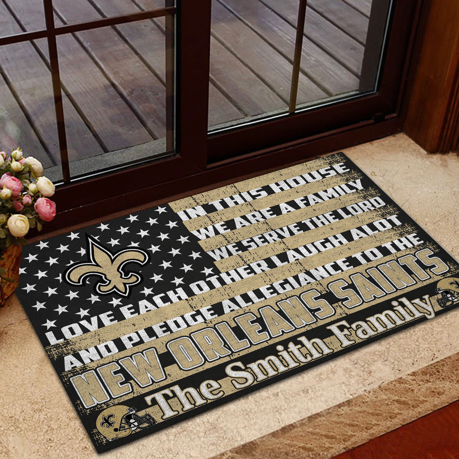 new orleans saints personalized doormat bg306 nurbx