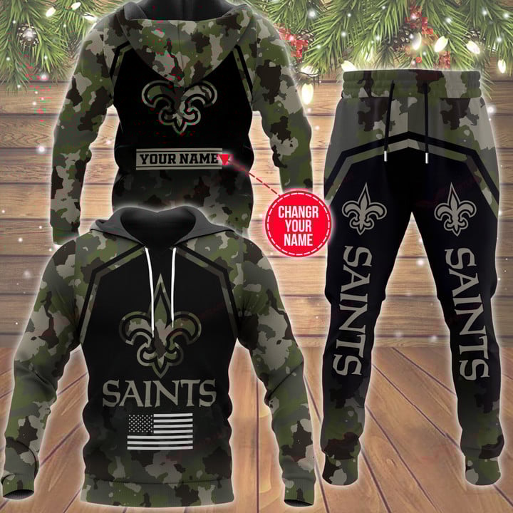 new orleans saints personalized hoodie and joggers bb556 mxbmf