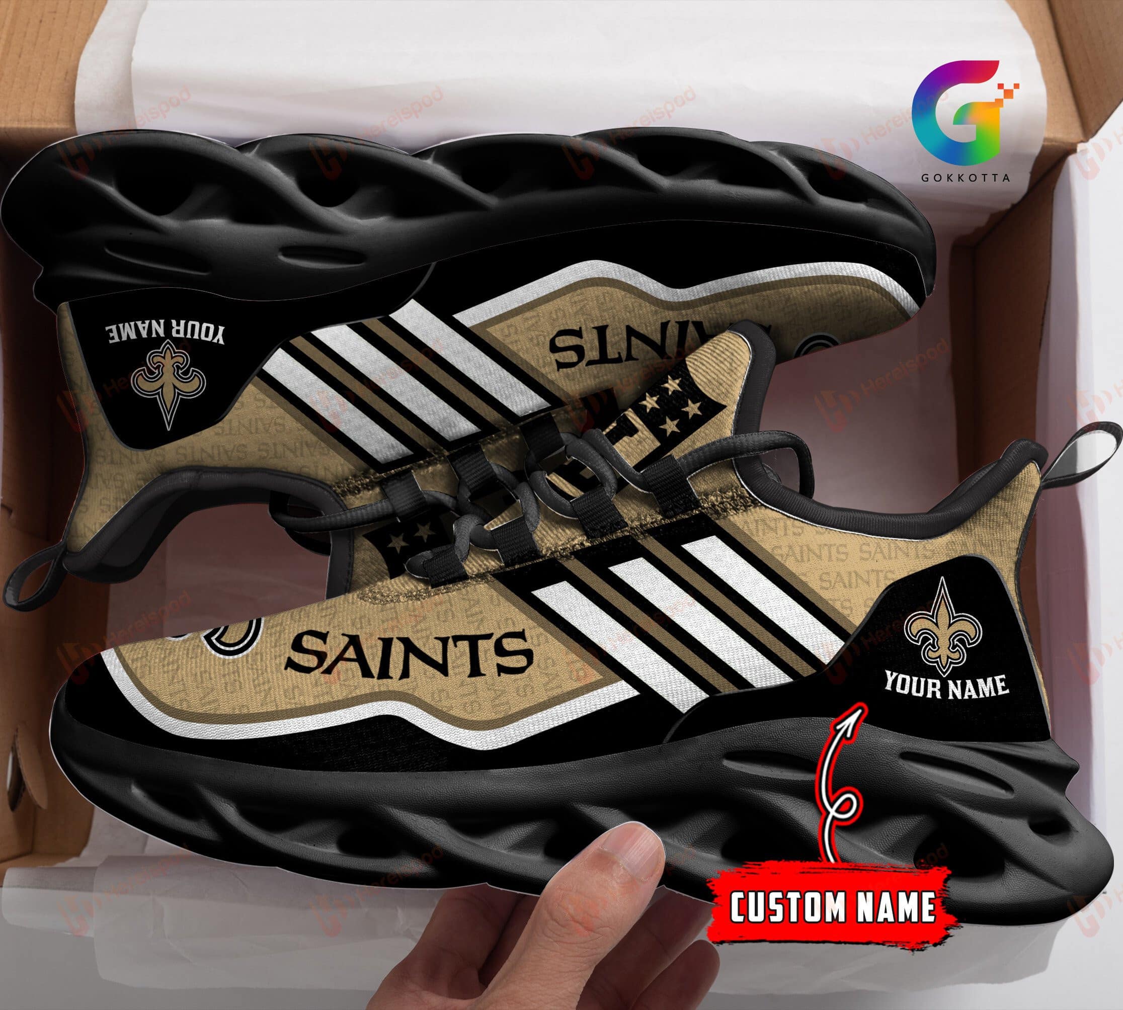 new orleans saints personalized yezy running sneakers 138 jvx7b