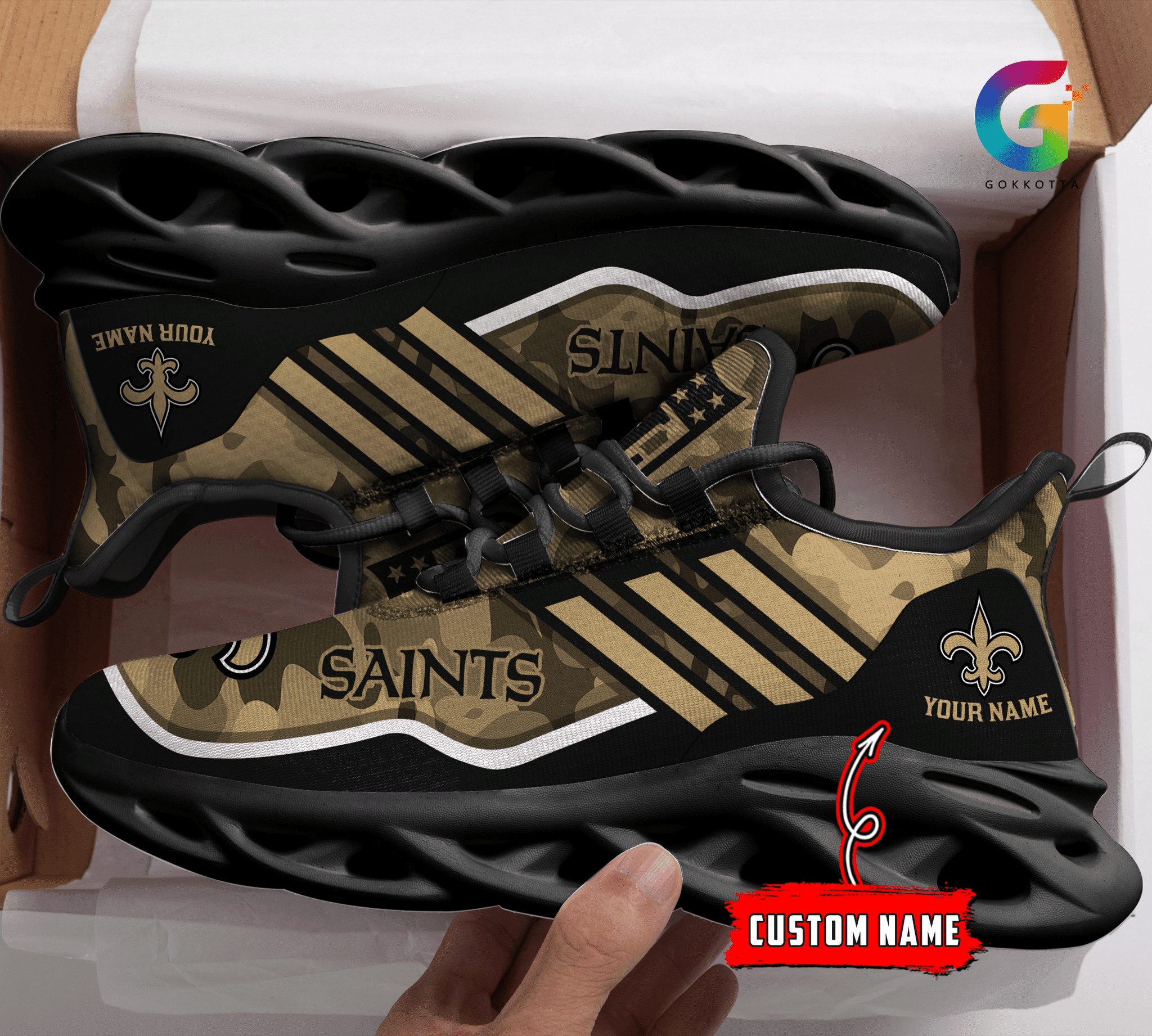 new orleans saints personalized yezy running sneakers bg311 fxejz