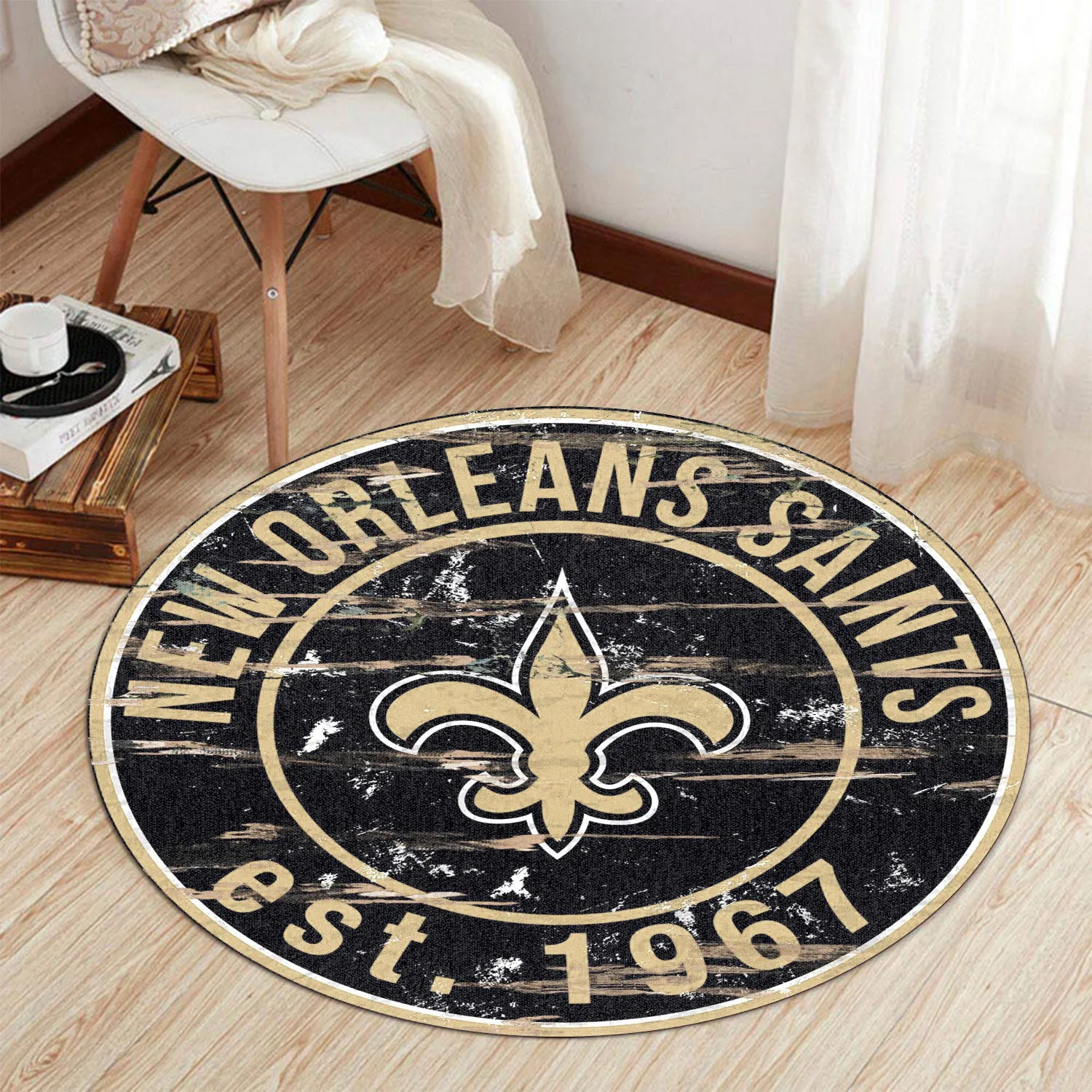 new orleans saints round rug 184 js9bu