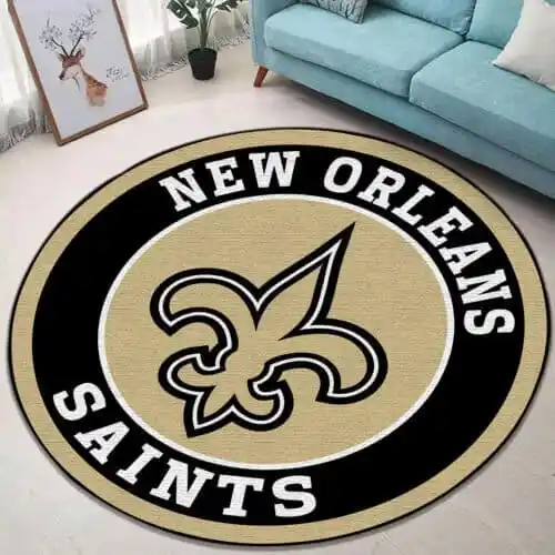 new orleans saints round rug 49 aylsl