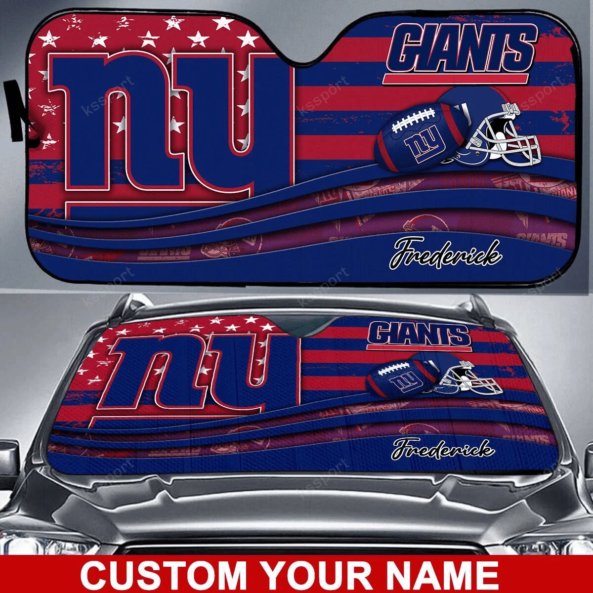 new york giants personalized auto sun shade bg22 tipet