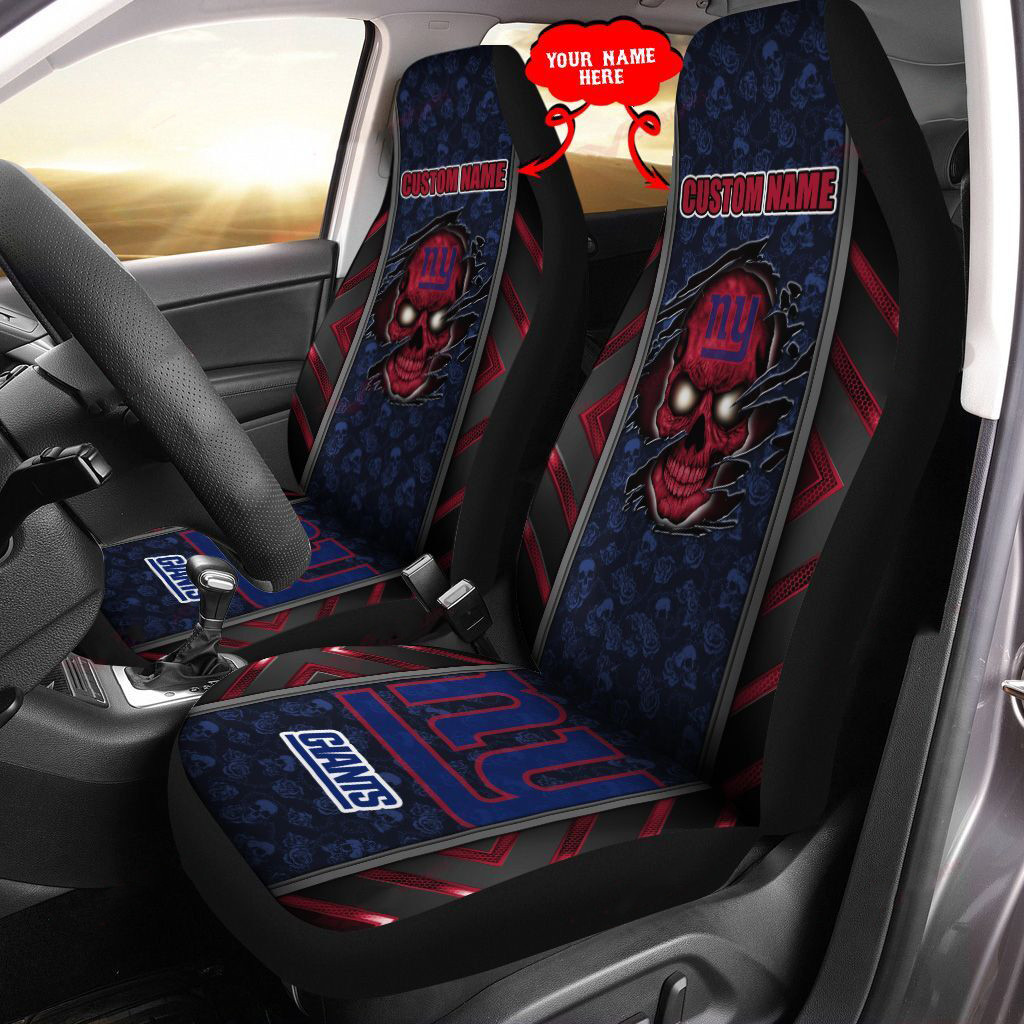 new york giants personalized car seat covers bg461 s8shl