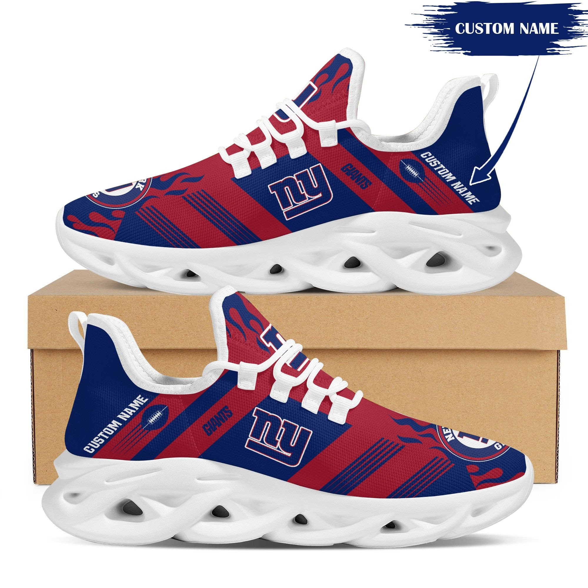 new york giants personalized yezy running sneakers bb586 82hda