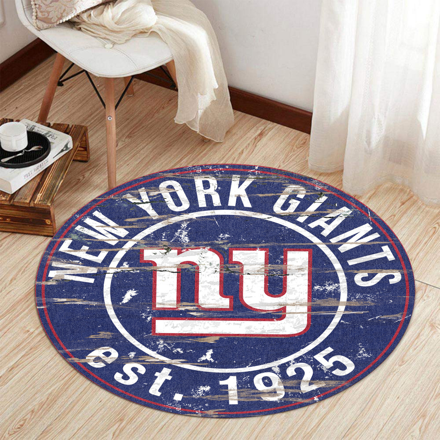 new york giants round rug 182 4yhwt