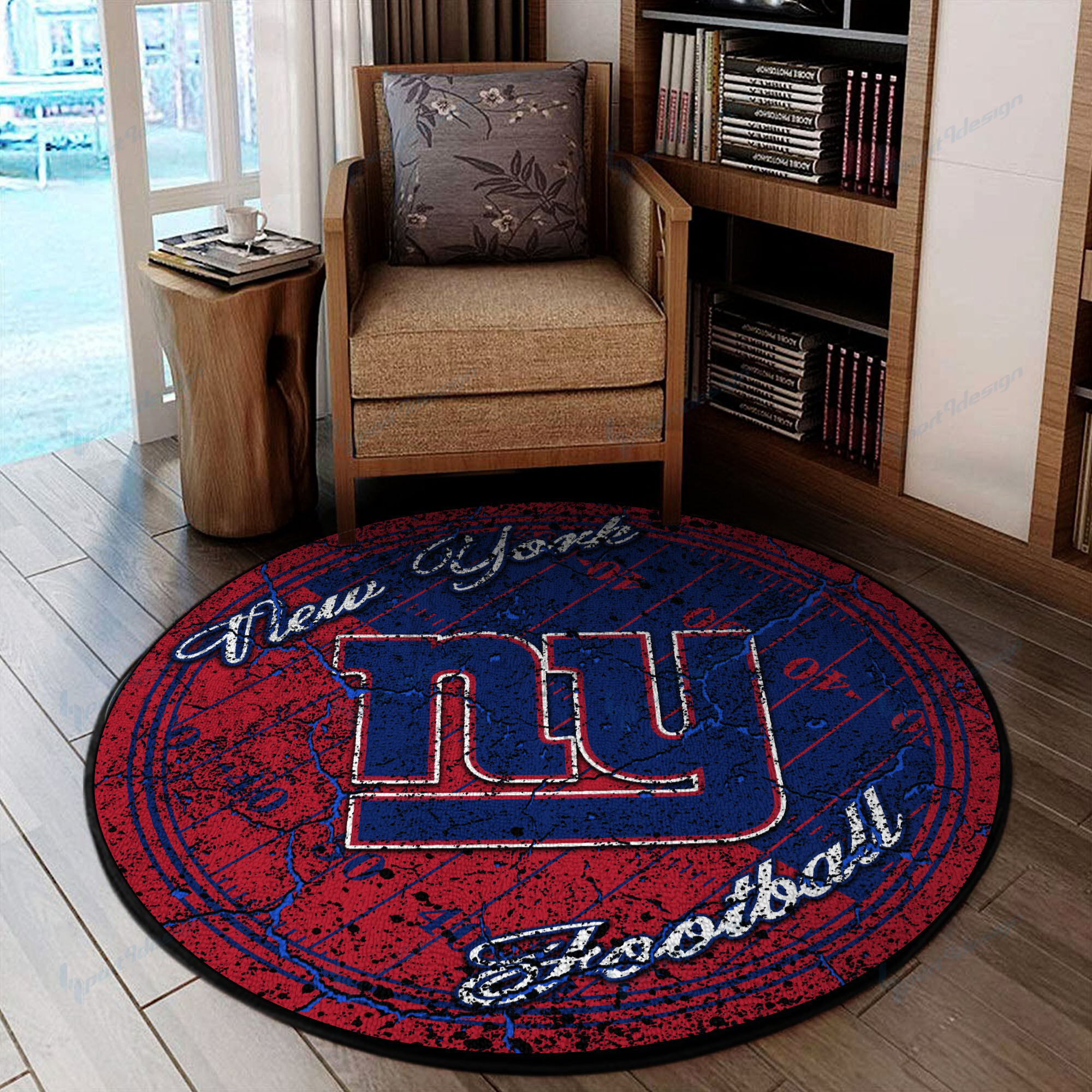 new york giants round rug 75 uay5u