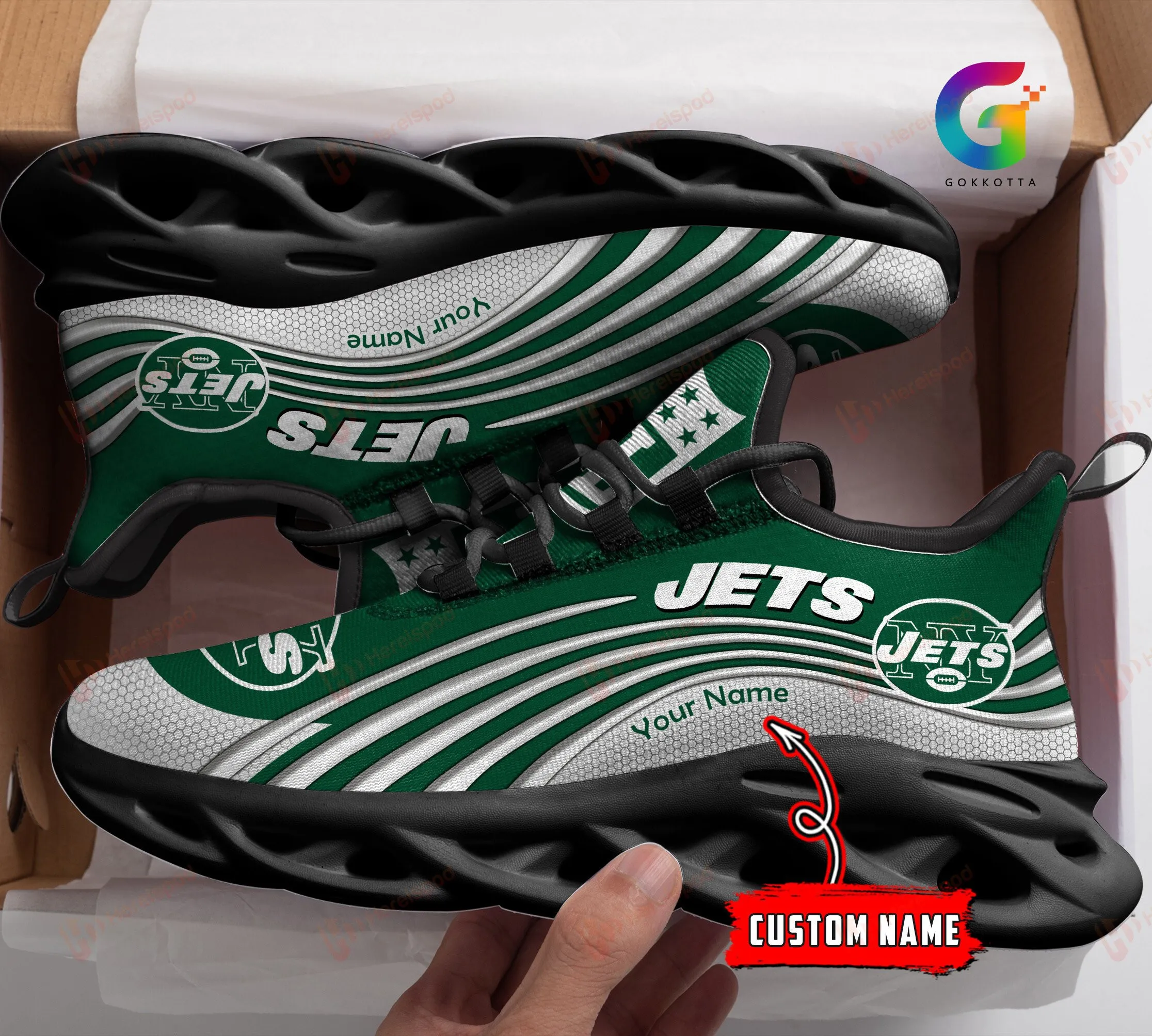 new york jets personalized yezy running sneakers 171 7v9pw