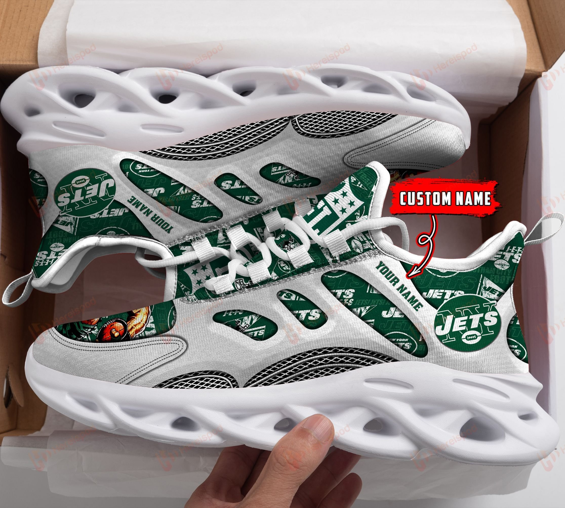 new york jets personalized yezy running sneakers 212 tvolm