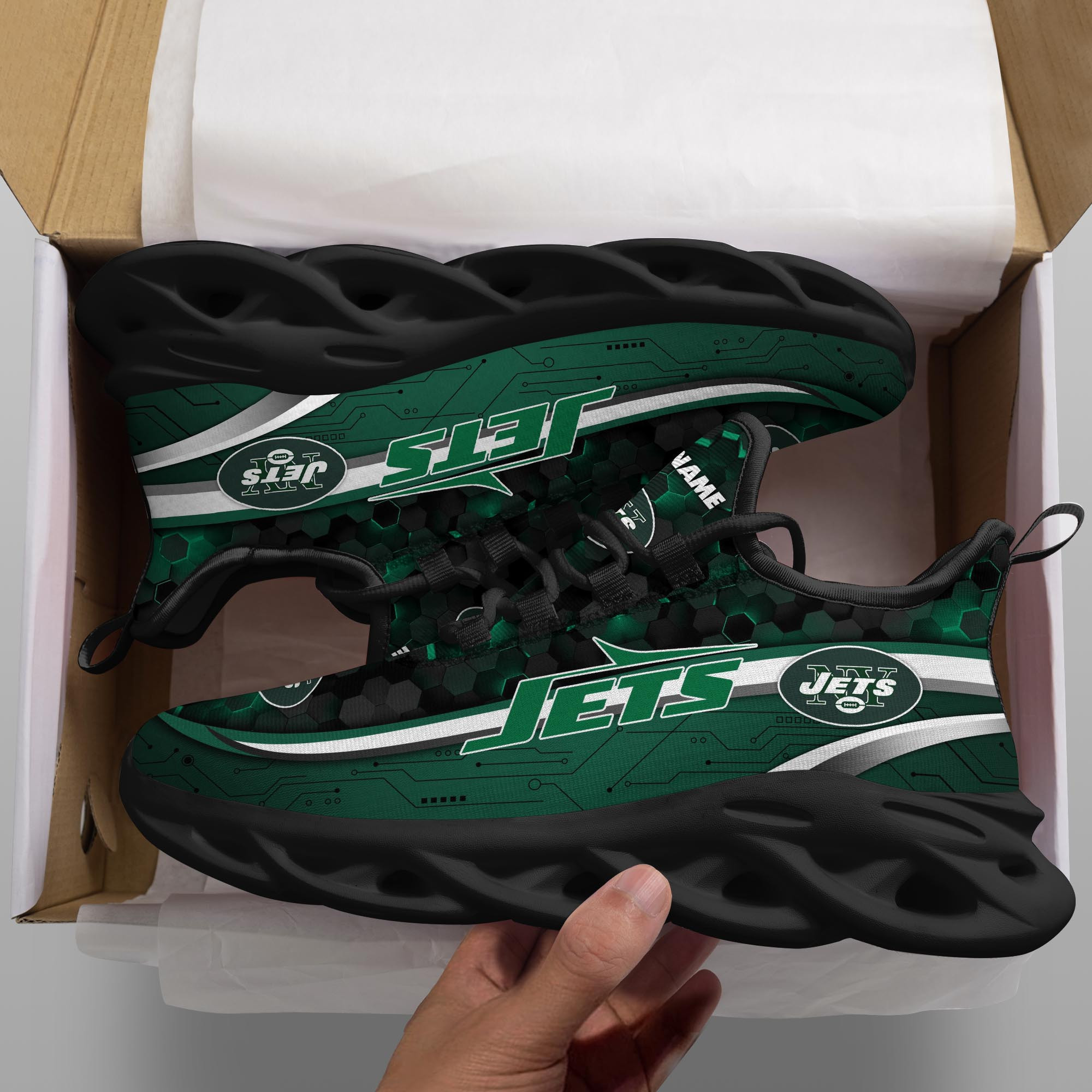 new york jets personalized yezy running sneakers 99 rf3bj
