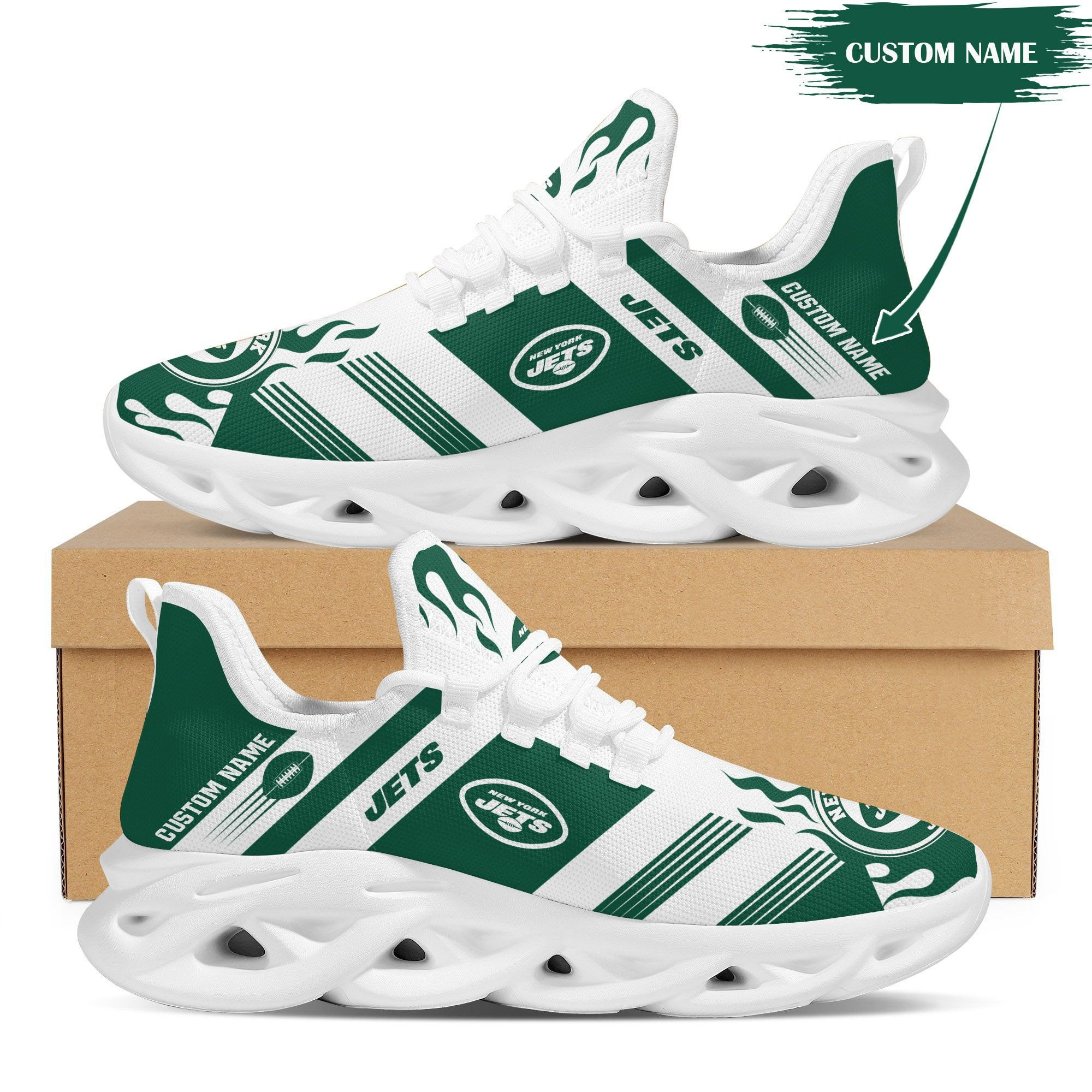 new york jets personalized yezy running sneakers bb574 uk0bx