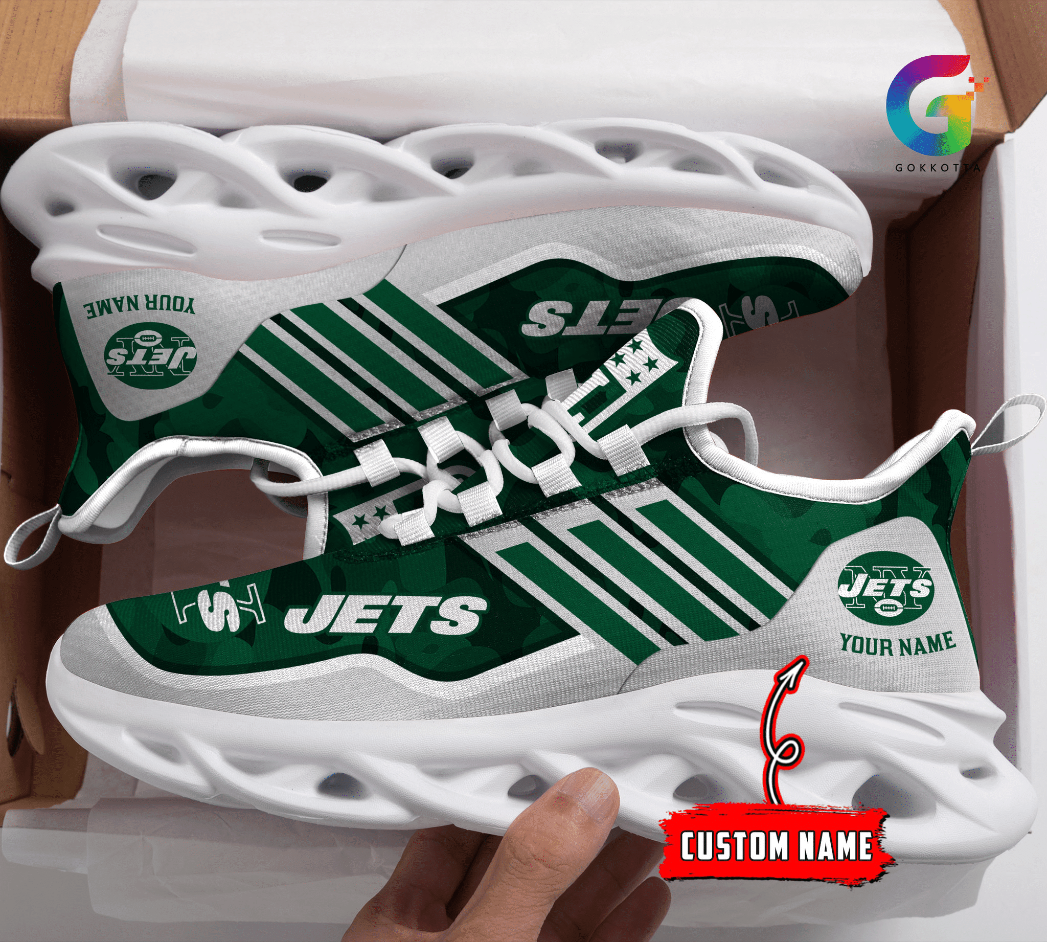 new york jets personalized yezy running sneakers bg309 mexyf