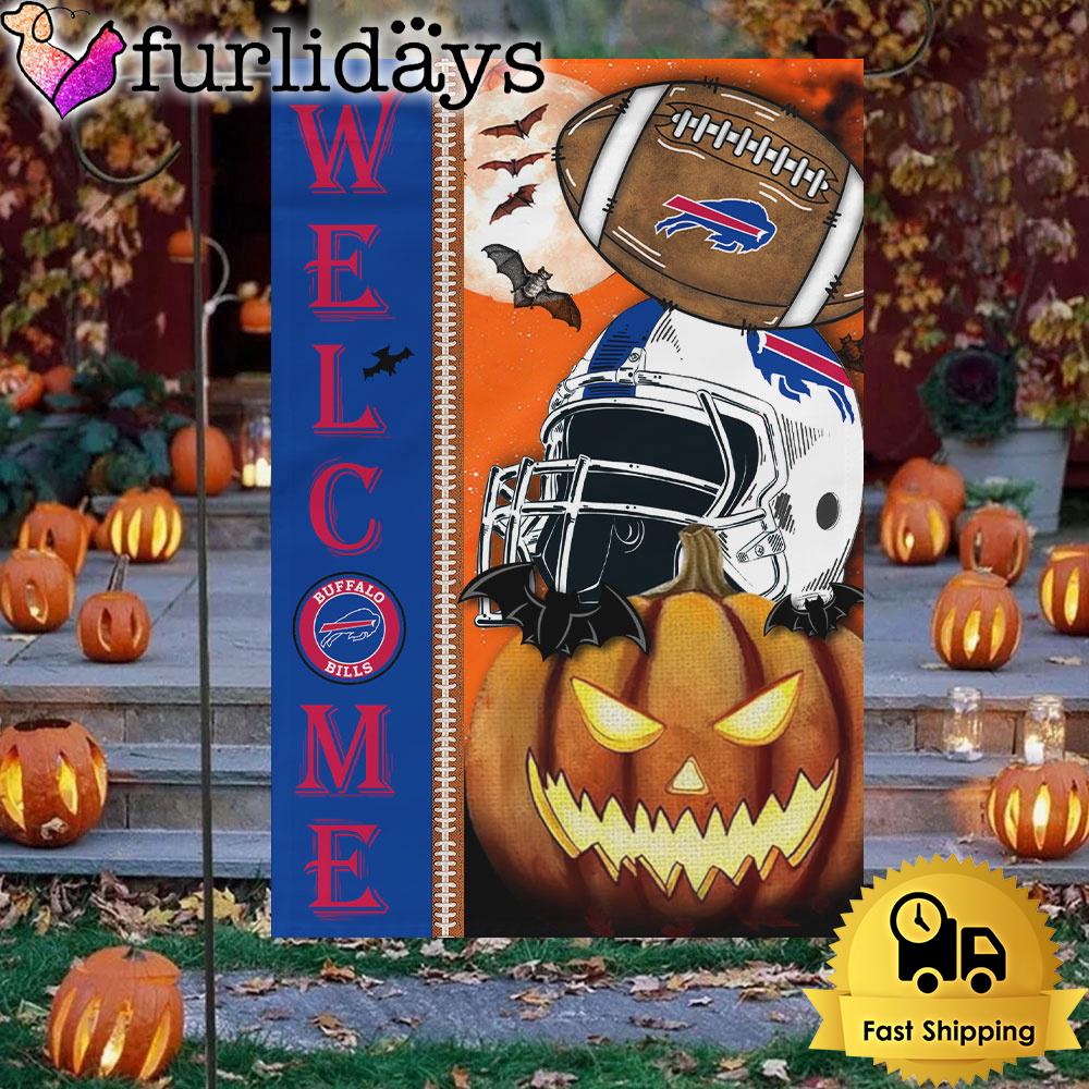 nfl buffalo bills welcome halloween garden flag0801