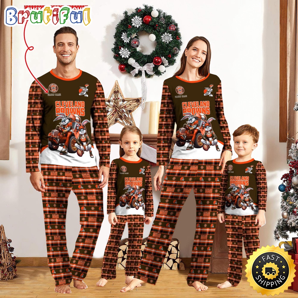 nfl cleveland browns pajamas bunny sports for family custom name pajamas 2uhdf