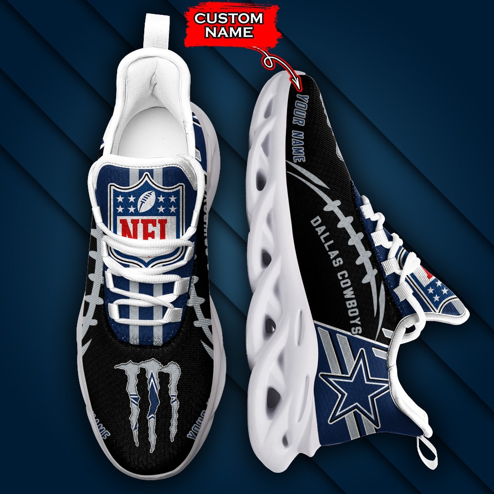 nfl dallas cowboys max soul sneaker custom name 46m12vmjou
