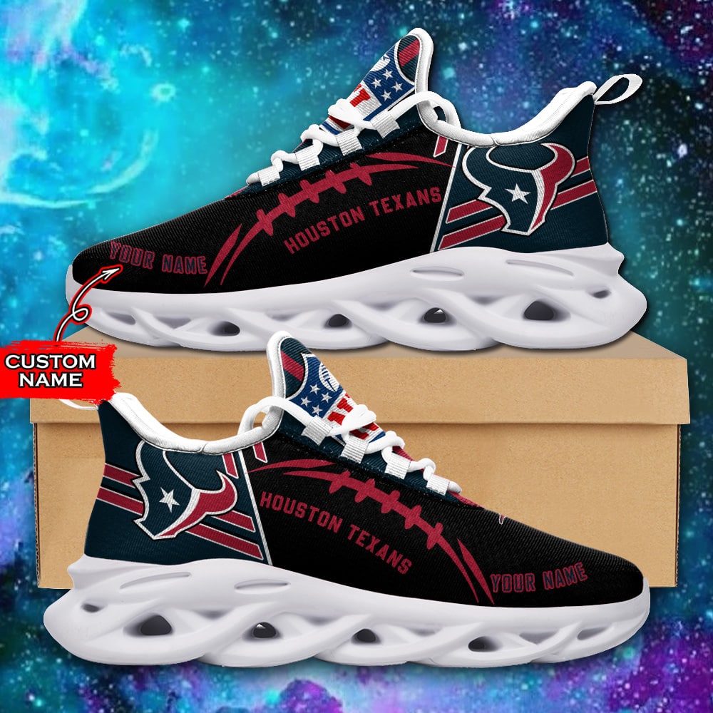 nfl houston texans max soul sneaker custom name 46m13s7pm