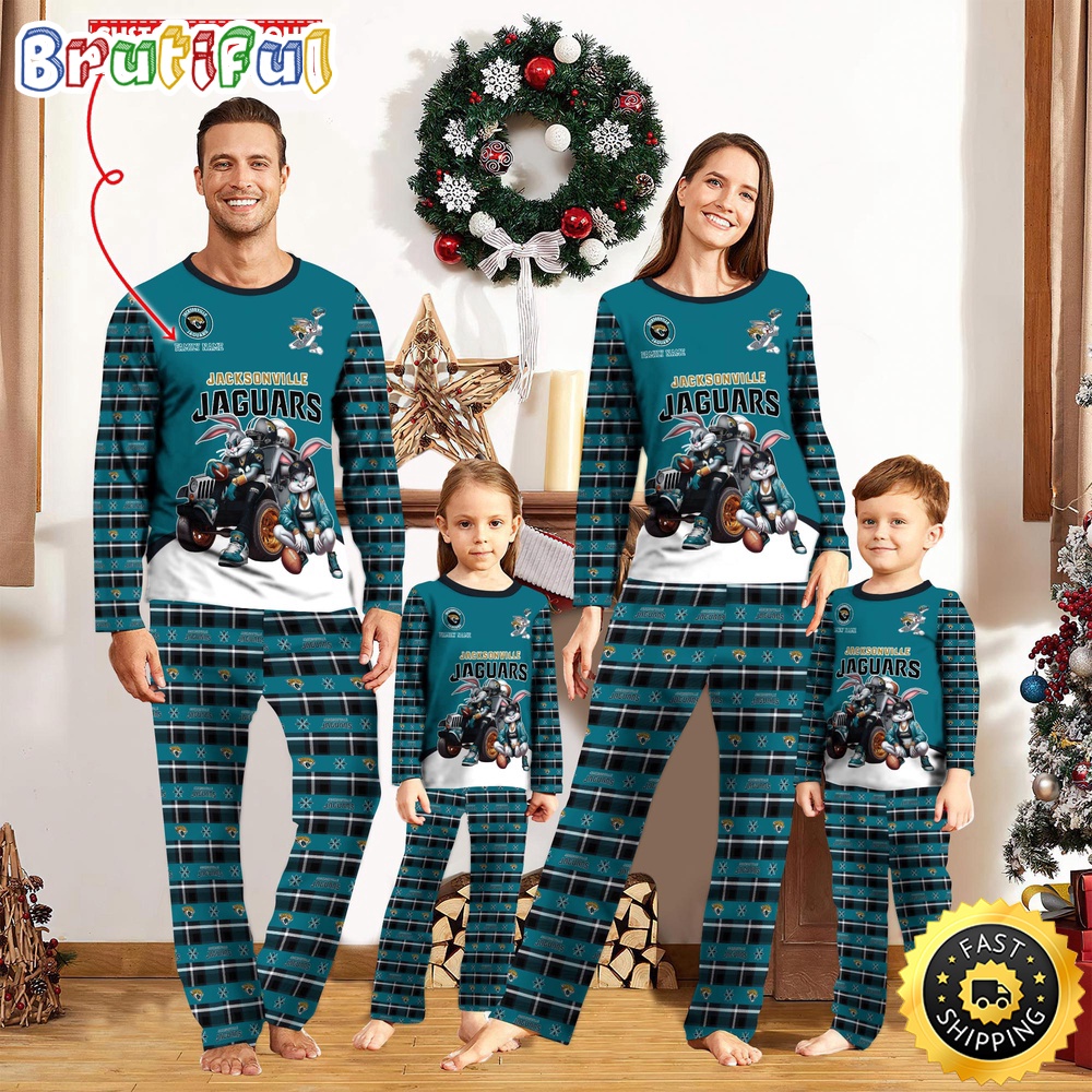 nfl jacksonville jaguars pajamas bunny sports for family custom name pajamas ebpry