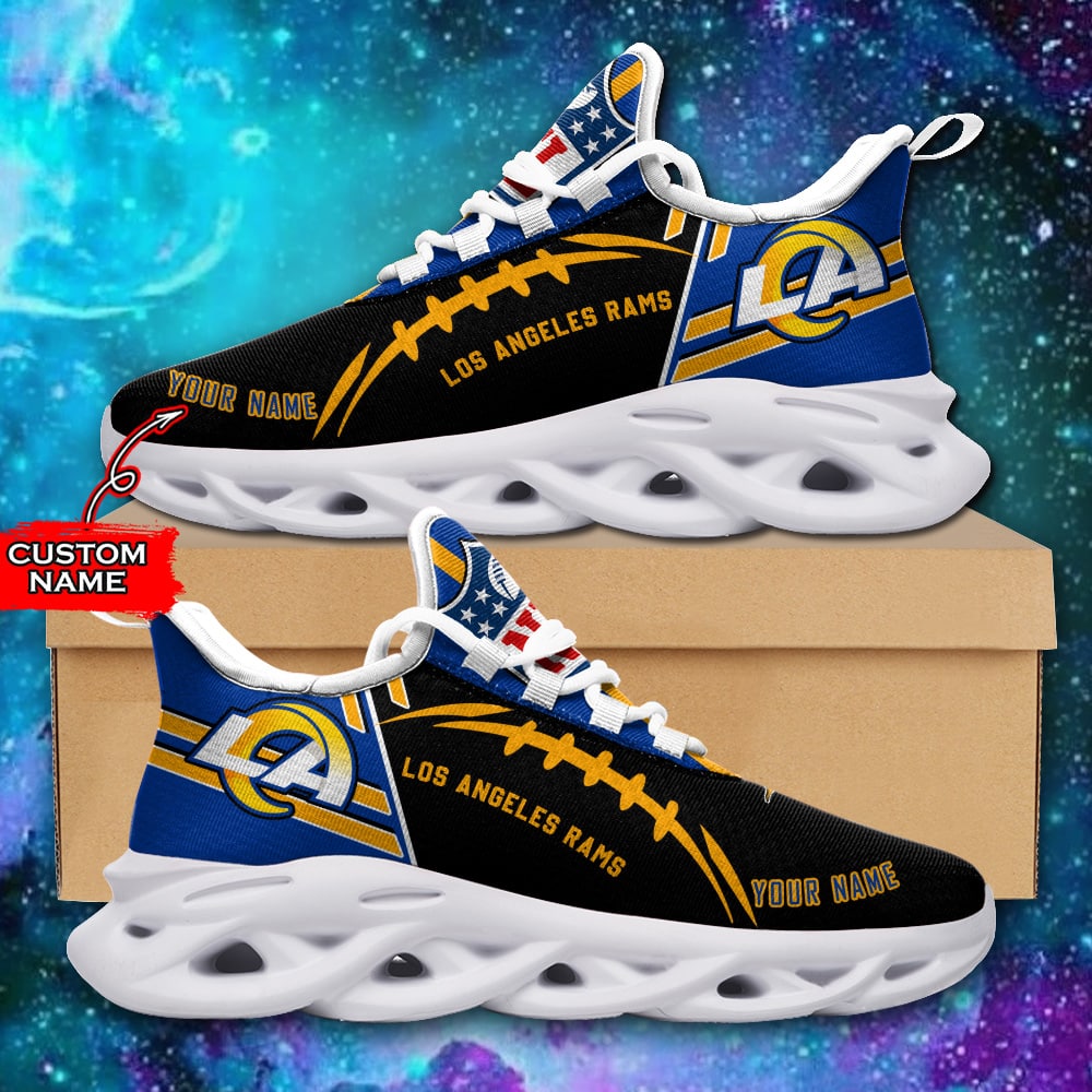 nfl los angeles rams max soul sneaker custom name 46m14nq78