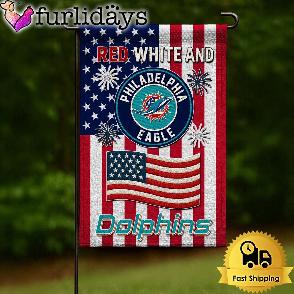 nfl miami dolphins independence day 2025 flag7524