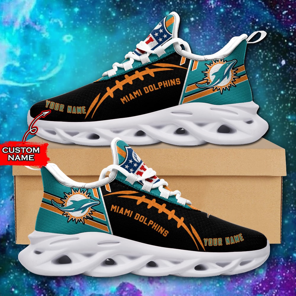 nfl miami dolphins max soul sneaker custom name 46m1dbhk0