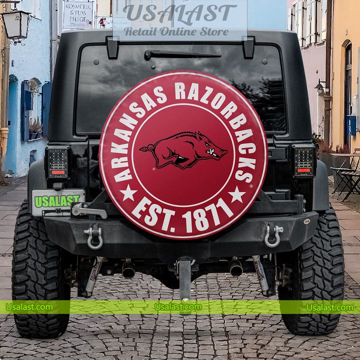pO7bUvwz arkansas razorbacks est 1871 spare tire cover 1 5J92U