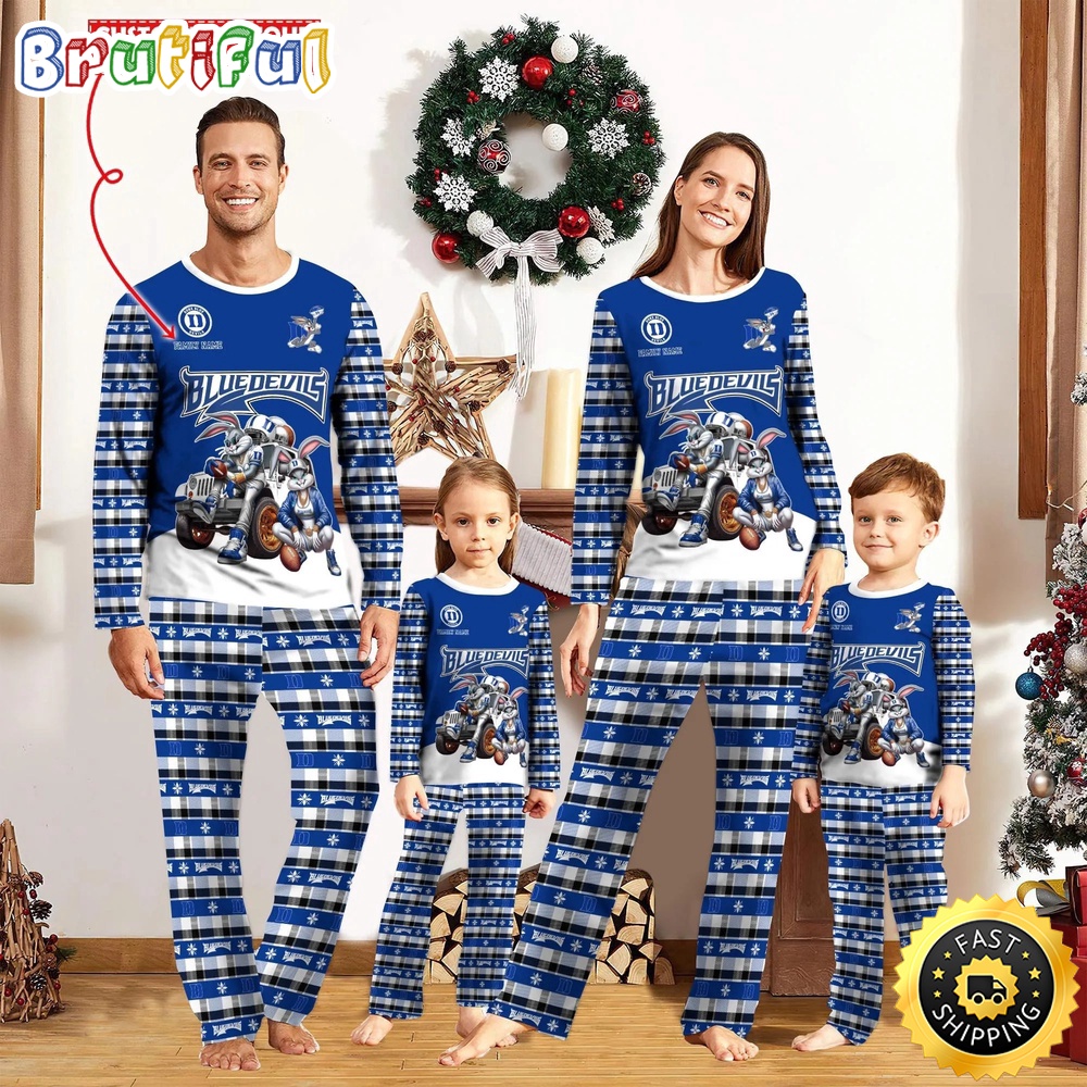 personalized ncaa duke blue devils pajamas for family 8bp1y